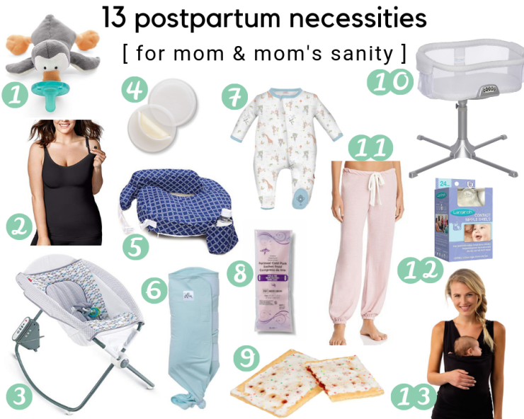 10 postpartum necessities